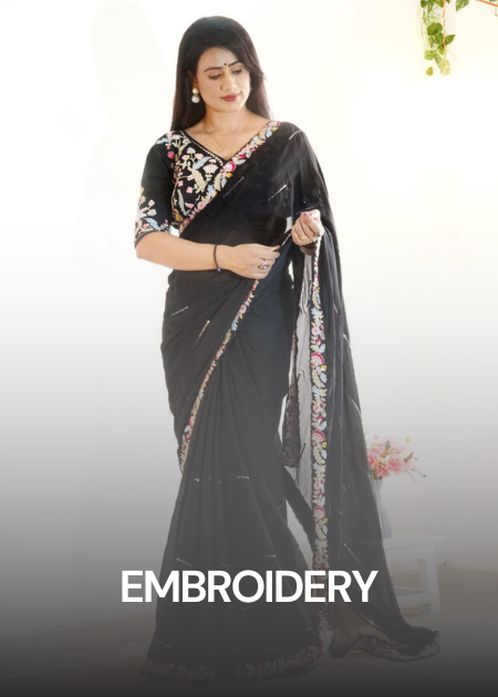 Embroidery Saree