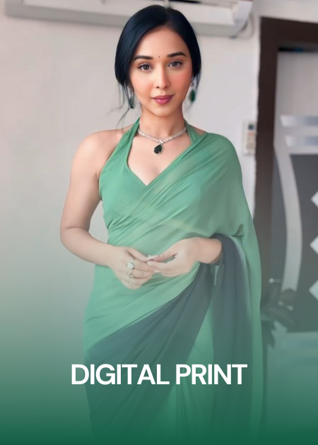 Digital Print Saree