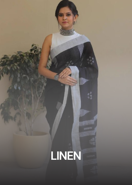 Linen Saree