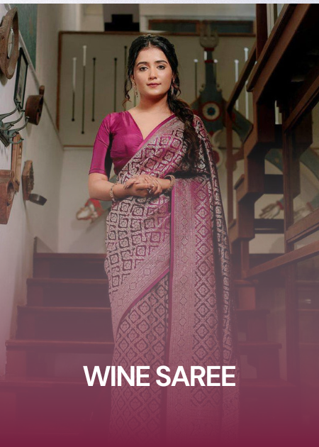 Wine Saree