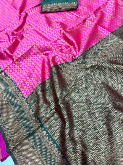 Pink Color Organic Banarasi Sarees For Intimate And Big Fat Indian Weddings, That Are Light On Your Skin And Uplift Your Wedding Shenanigans